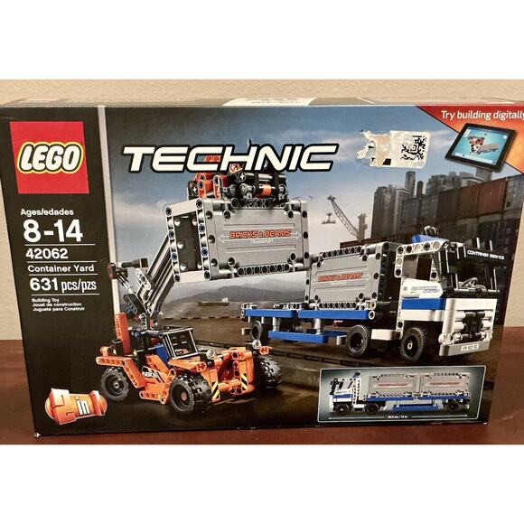 🔴SOLDLEGO TECHNIC: Container Yard (42062) 631pcs FACTORY SEALED NEW - Picture 1 of 10
